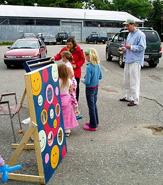 Outdoor 'games of chance' provided opportunity to win an 'insect trinket'.